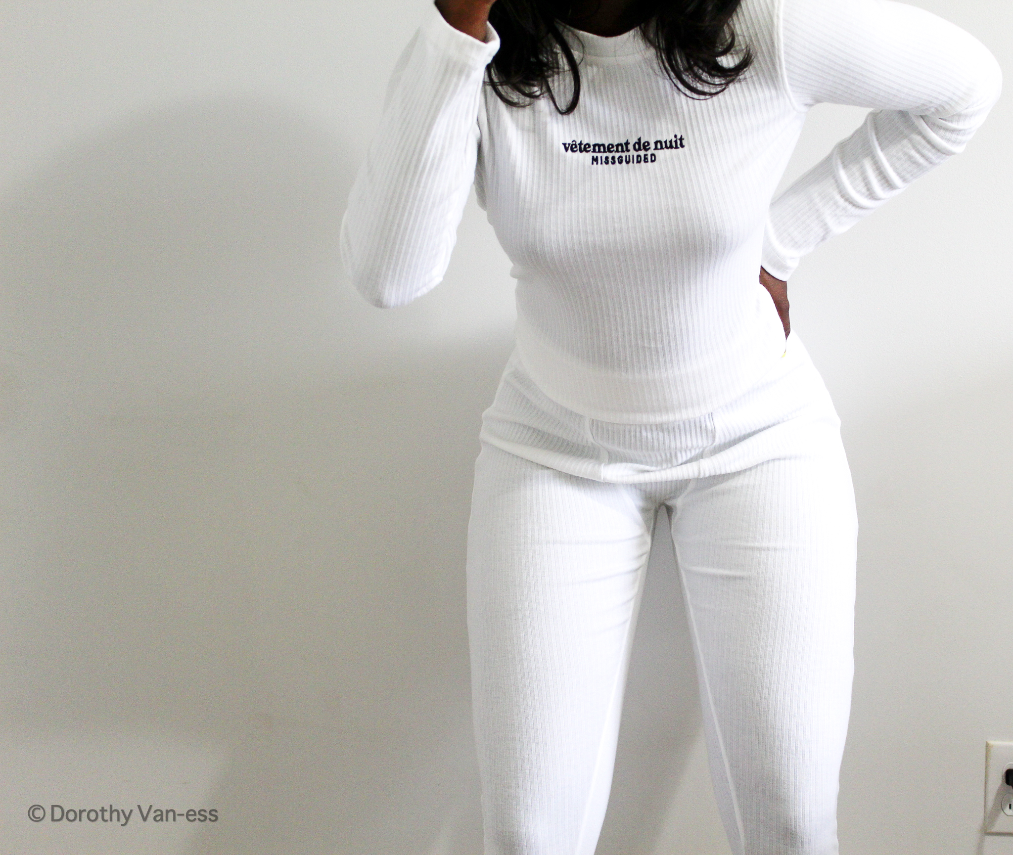 spring loungewear white set